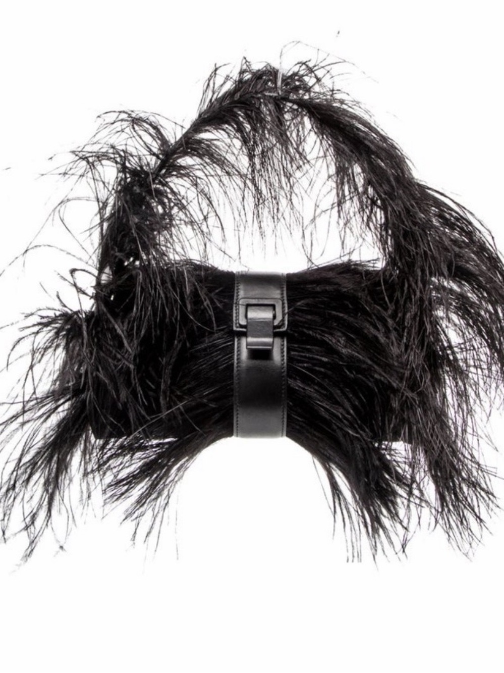 Rare Proenza Schouler Park Feather Shoulder Bag Black NWT